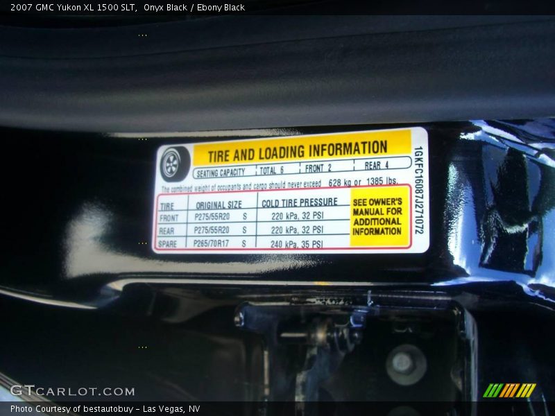 Onyx Black / Ebony Black 2007 GMC Yukon XL 1500 SLT