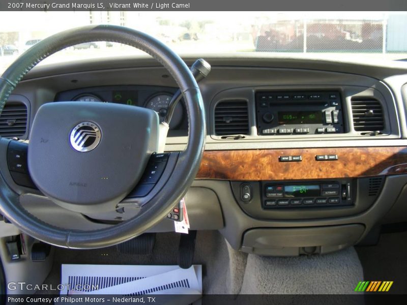 Vibrant White / Light Camel 2007 Mercury Grand Marquis LS
