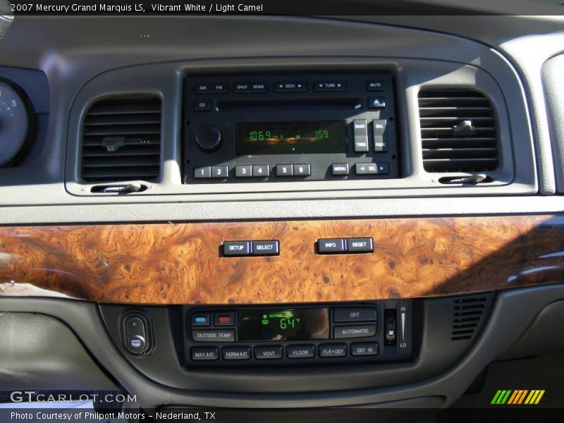 Vibrant White / Light Camel 2007 Mercury Grand Marquis LS