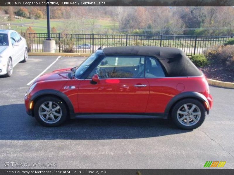 Chili Red / Cordoba Beige 2005 Mini Cooper S Convertible