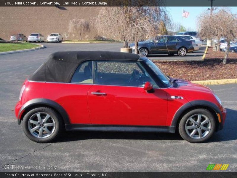 Chili Red / Cordoba Beige 2005 Mini Cooper S Convertible