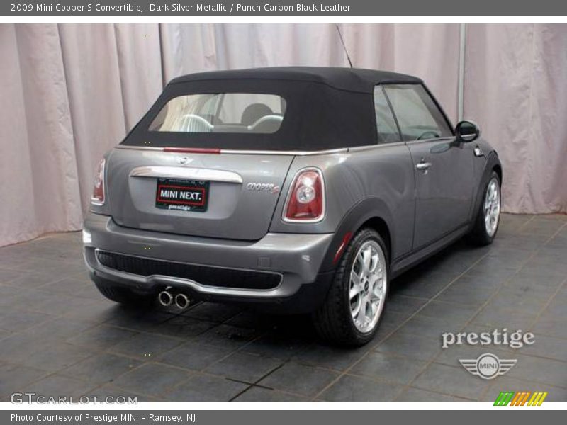 Dark Silver Metallic / Punch Carbon Black Leather 2009 Mini Cooper S Convertible