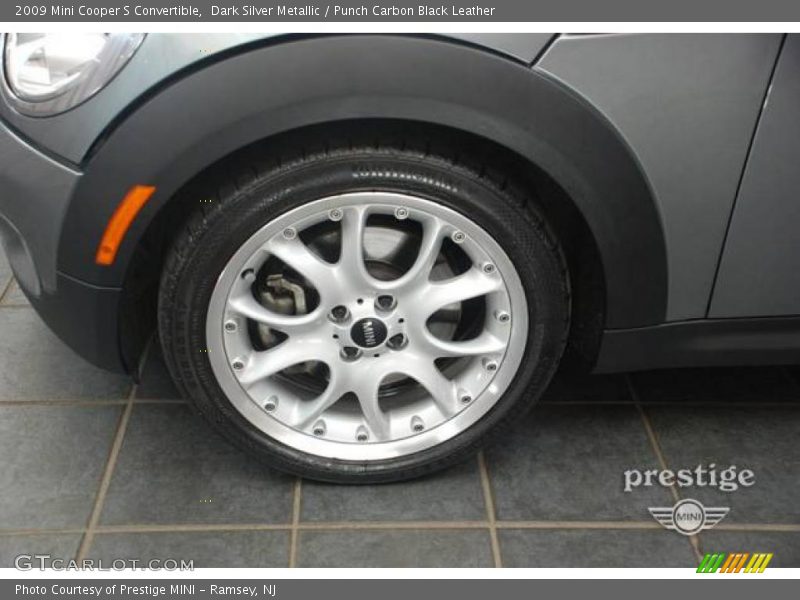 Dark Silver Metallic / Punch Carbon Black Leather 2009 Mini Cooper S Convertible