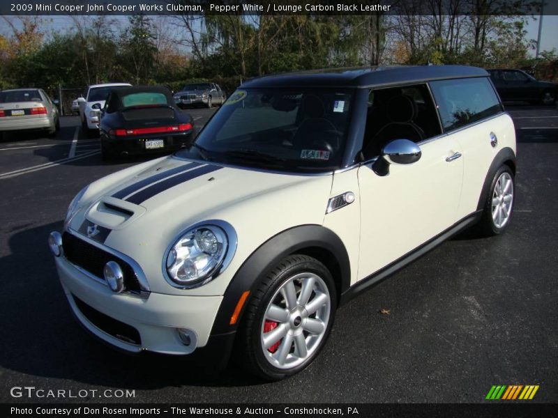 Pepper White / Lounge Carbon Black Leather 2009 Mini Cooper John Cooper Works Clubman