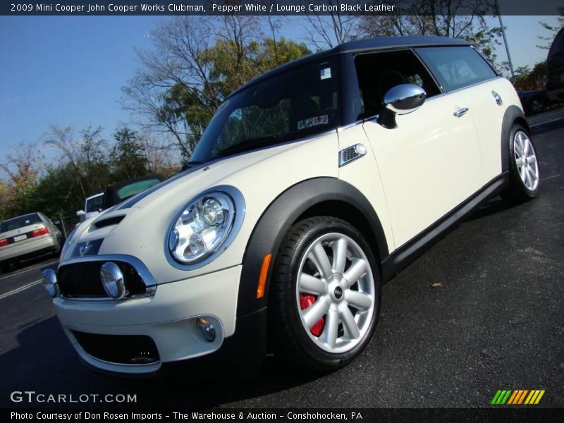 Pepper White / Lounge Carbon Black Leather 2009 Mini Cooper John Cooper Works Clubman
