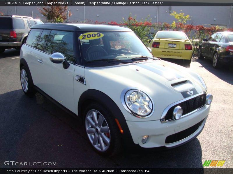 Pepper White / Lounge Carbon Black Leather 2009 Mini Cooper John Cooper Works Clubman
