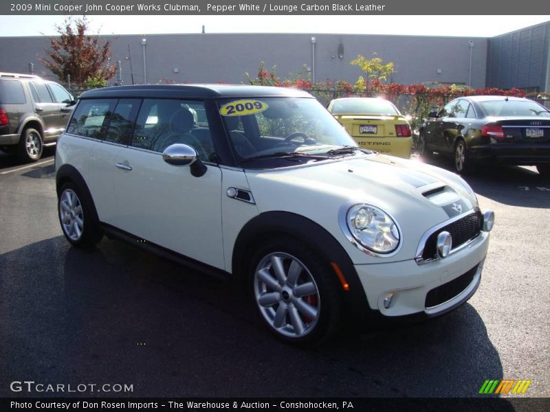 Pepper White / Lounge Carbon Black Leather 2009 Mini Cooper John Cooper Works Clubman