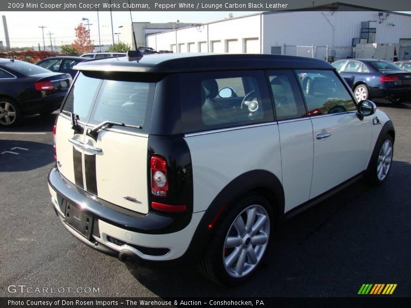 Pepper White / Lounge Carbon Black Leather 2009 Mini Cooper John Cooper Works Clubman