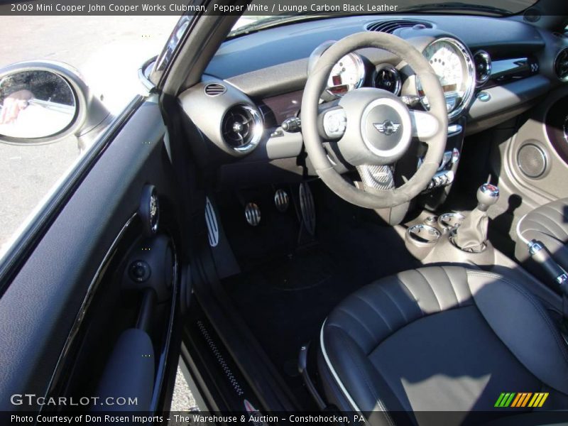 Pepper White / Lounge Carbon Black Leather 2009 Mini Cooper John Cooper Works Clubman