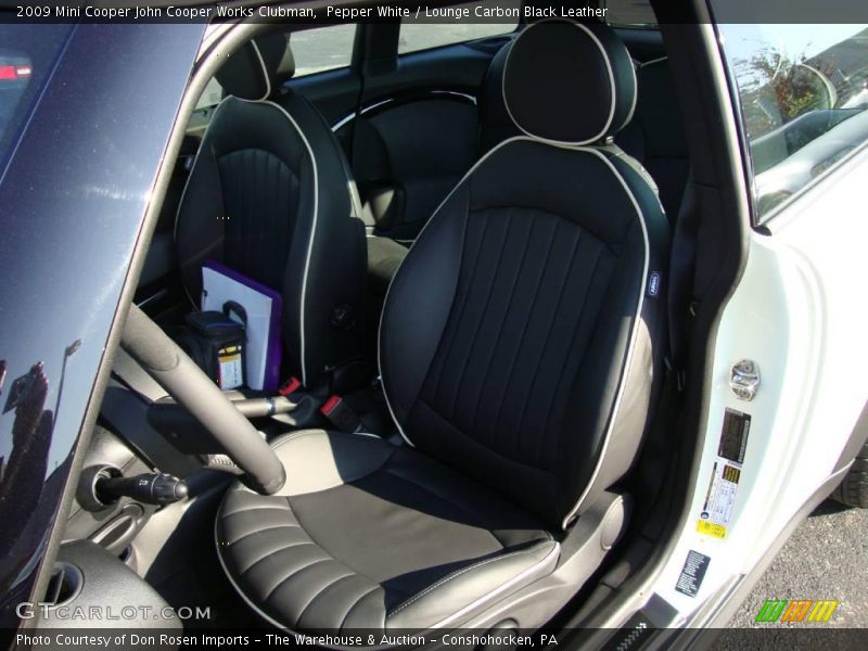 Pepper White / Lounge Carbon Black Leather 2009 Mini Cooper John Cooper Works Clubman