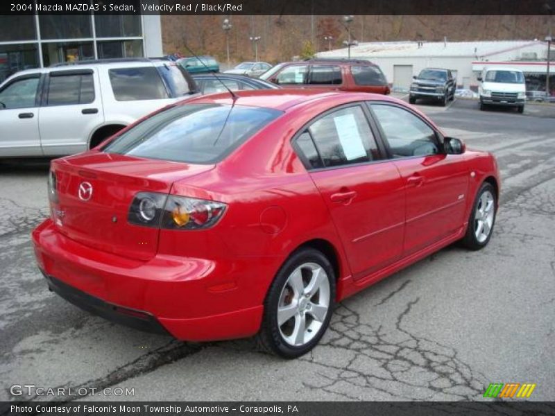 Velocity Red / Black/Red 2004 Mazda MAZDA3 s Sedan