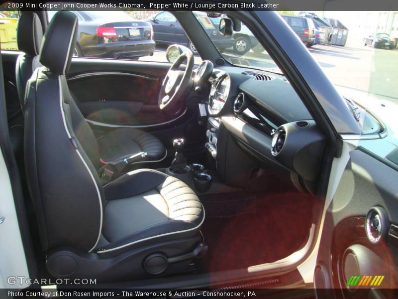 Pepper White / Lounge Carbon Black Leather 2009 Mini Cooper John Cooper Works Clubman