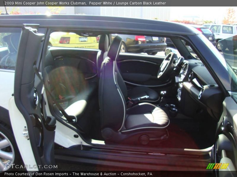 Pepper White / Lounge Carbon Black Leather 2009 Mini Cooper John Cooper Works Clubman