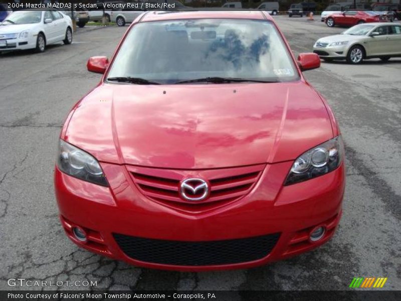 Velocity Red / Black/Red 2004 Mazda MAZDA3 s Sedan
