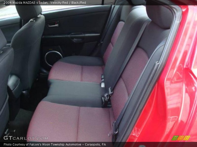 Velocity Red / Black/Red 2004 Mazda MAZDA3 s Sedan