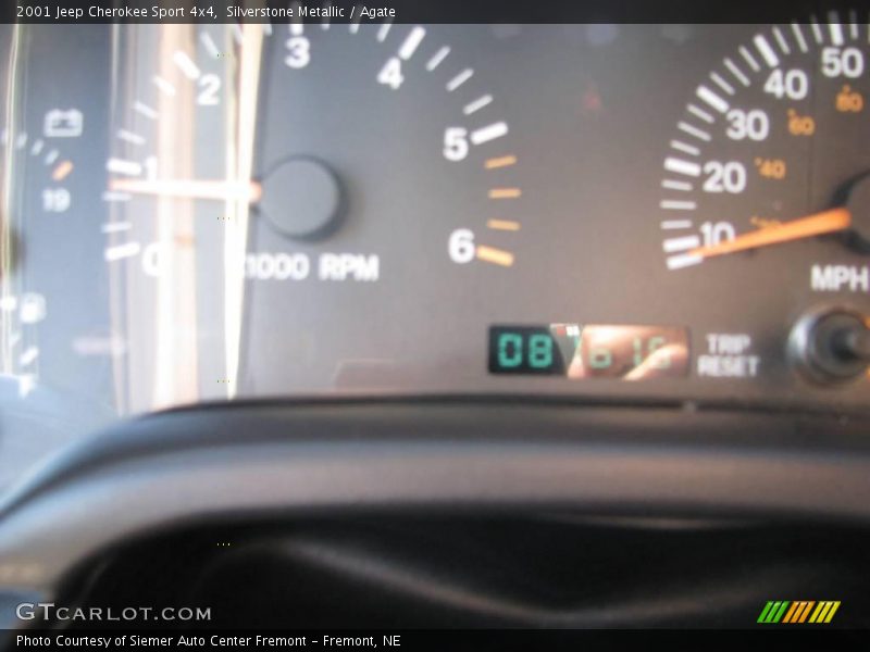 Silverstone Metallic / Agate 2001 Jeep Cherokee Sport 4x4