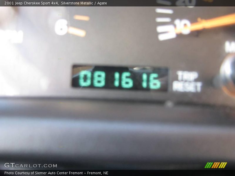 Silverstone Metallic / Agate 2001 Jeep Cherokee Sport 4x4