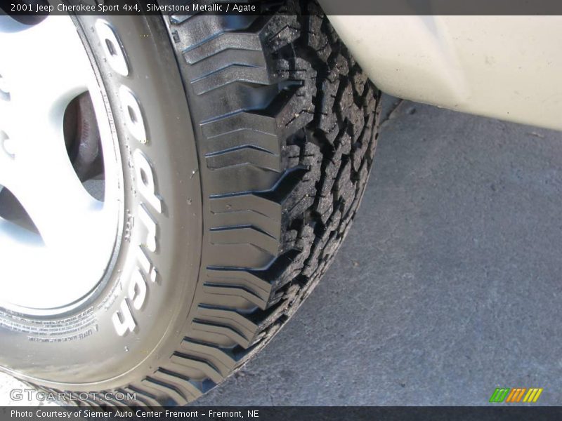 Silverstone Metallic / Agate 2001 Jeep Cherokee Sport 4x4