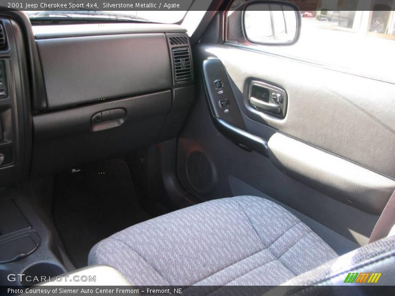 Silverstone Metallic / Agate 2001 Jeep Cherokee Sport 4x4