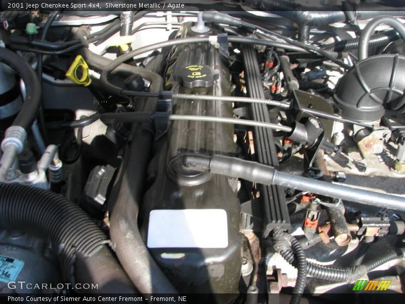 Silverstone Metallic / Agate 2001 Jeep Cherokee Sport 4x4