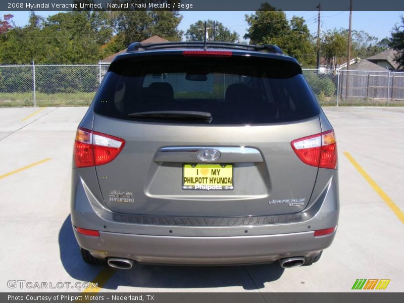 Natural Khaki Metallic / Beige 2008 Hyundai Veracruz Limited