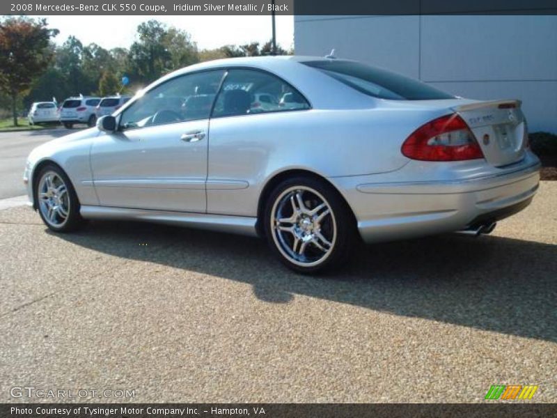 Iridium Silver Metallic / Black 2008 Mercedes-Benz CLK 550 Coupe
