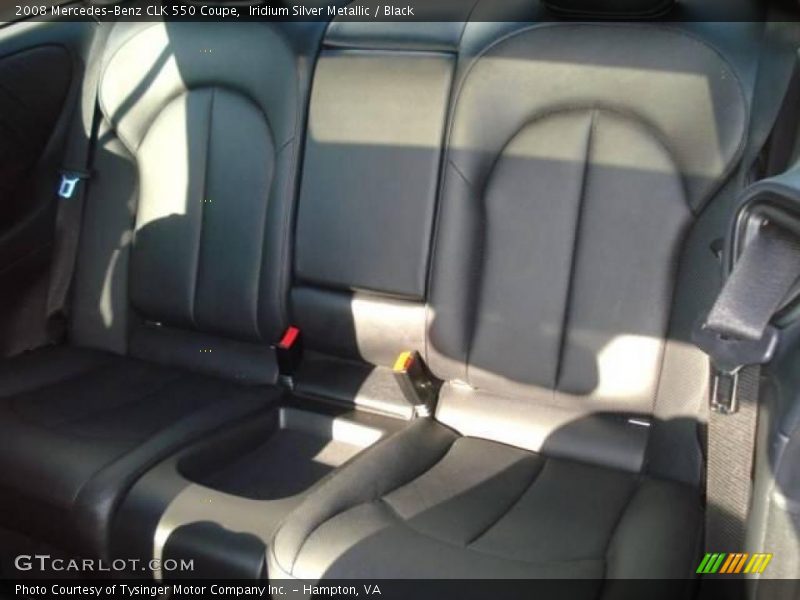 Iridium Silver Metallic / Black 2008 Mercedes-Benz CLK 550 Coupe