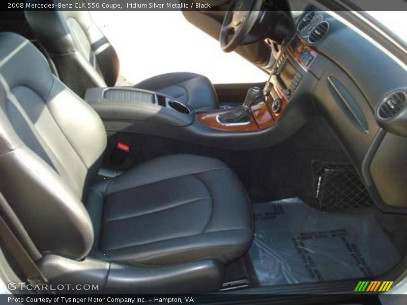 Iridium Silver Metallic / Black 2008 Mercedes-Benz CLK 550 Coupe