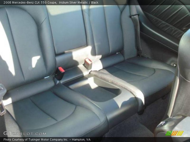 Iridium Silver Metallic / Black 2008 Mercedes-Benz CLK 550 Coupe