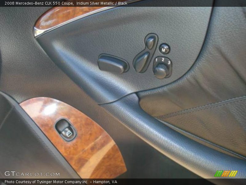 Iridium Silver Metallic / Black 2008 Mercedes-Benz CLK 550 Coupe