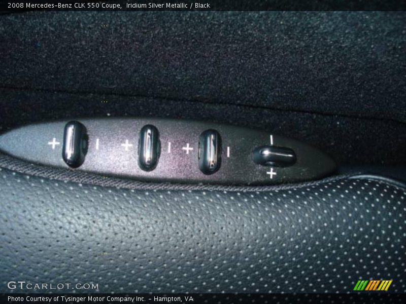 Iridium Silver Metallic / Black 2008 Mercedes-Benz CLK 550 Coupe
