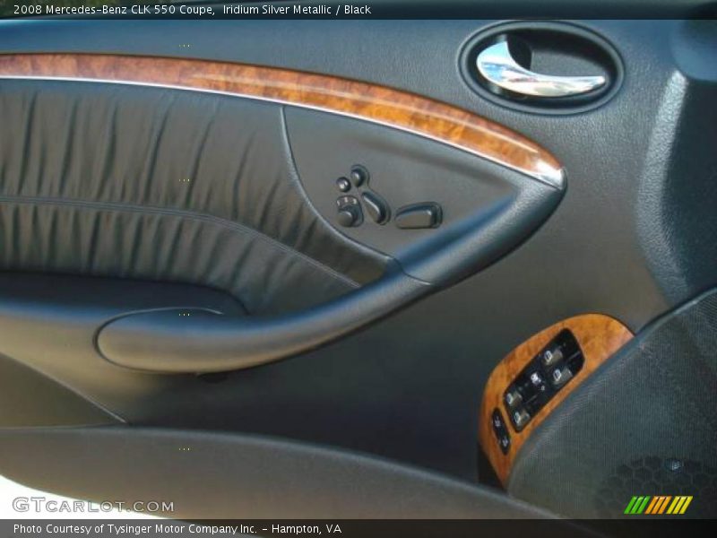 Iridium Silver Metallic / Black 2008 Mercedes-Benz CLK 550 Coupe