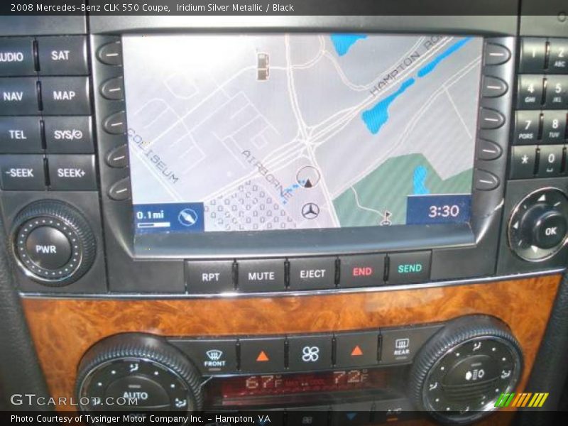 Iridium Silver Metallic / Black 2008 Mercedes-Benz CLK 550 Coupe