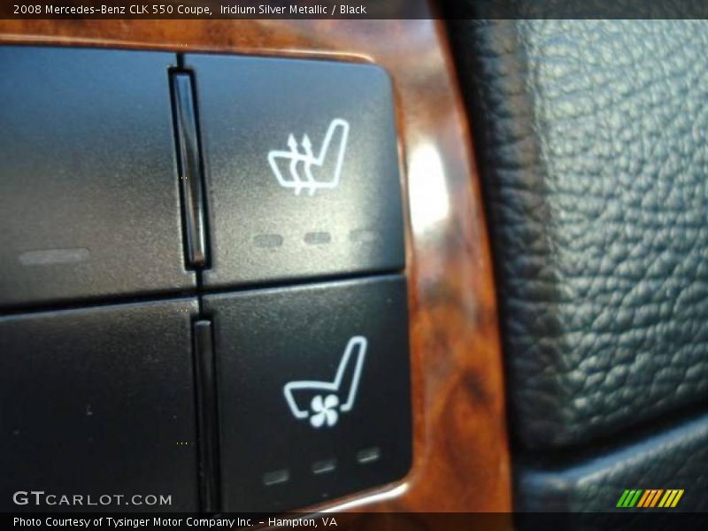 Iridium Silver Metallic / Black 2008 Mercedes-Benz CLK 550 Coupe