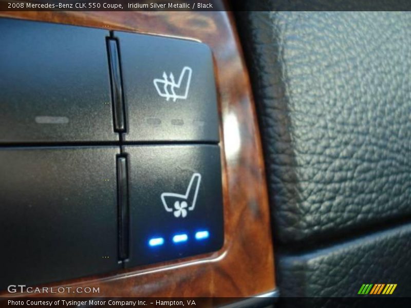 Iridium Silver Metallic / Black 2008 Mercedes-Benz CLK 550 Coupe