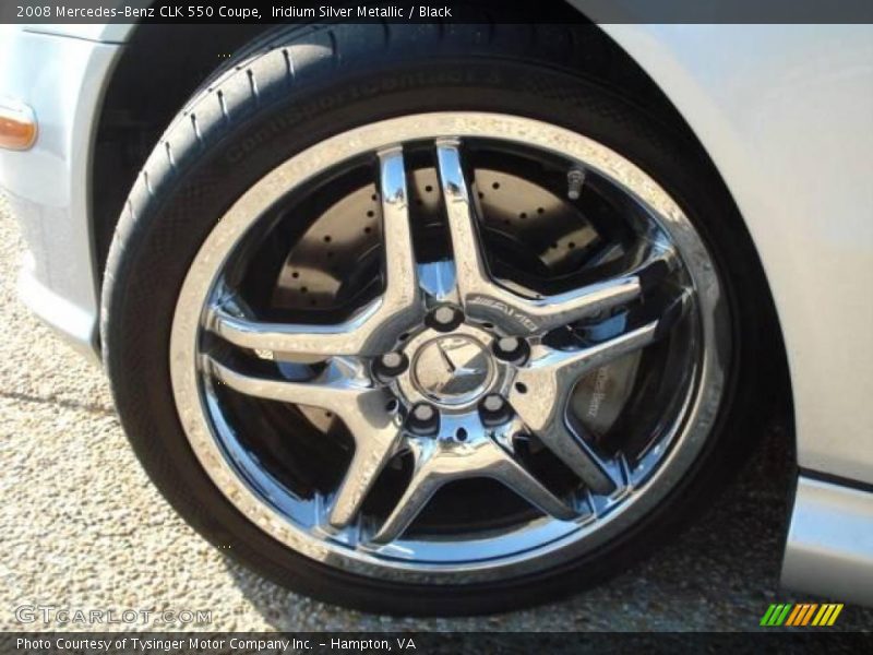 Iridium Silver Metallic / Black 2008 Mercedes-Benz CLK 550 Coupe
