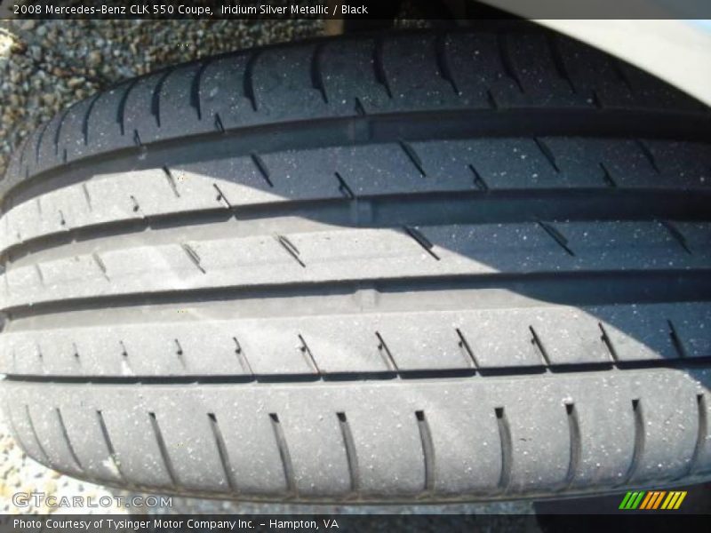 Iridium Silver Metallic / Black 2008 Mercedes-Benz CLK 550 Coupe
