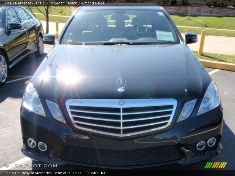 Black / Almond Beige 2010 Mercedes-Benz E 350 Sedan
