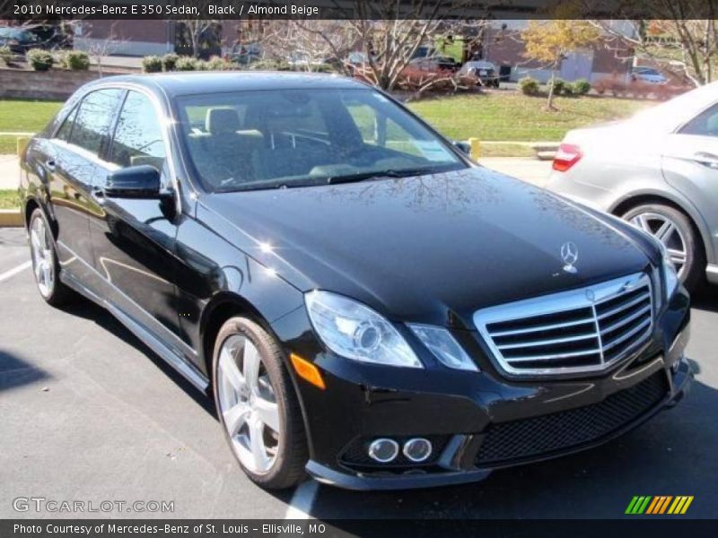 Black / Almond Beige 2010 Mercedes-Benz E 350 Sedan