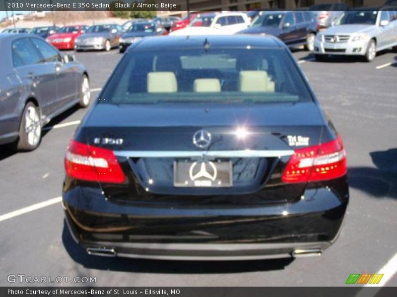 Black / Almond Beige 2010 Mercedes-Benz E 350 Sedan