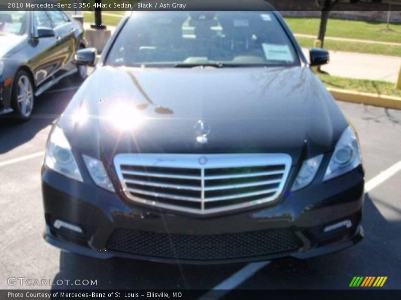 Black / Ash Gray 2010 Mercedes-Benz E 350 4Matic Sedan