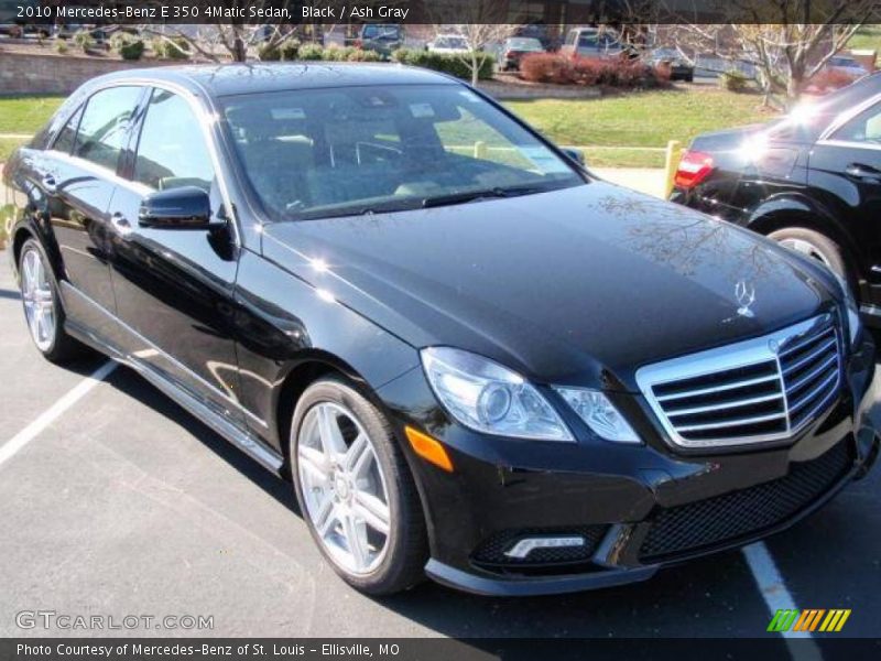 Black / Ash Gray 2010 Mercedes-Benz E 350 4Matic Sedan