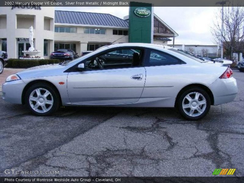 Silver Frost Metallic / Midnight Black 2002 Mercury Cougar V6 Coupe