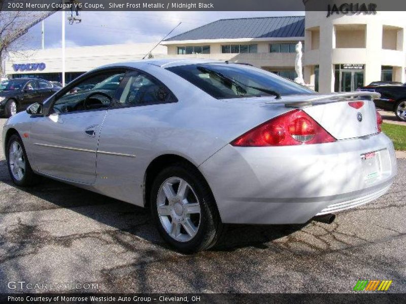 Silver Frost Metallic / Midnight Black 2002 Mercury Cougar V6 Coupe