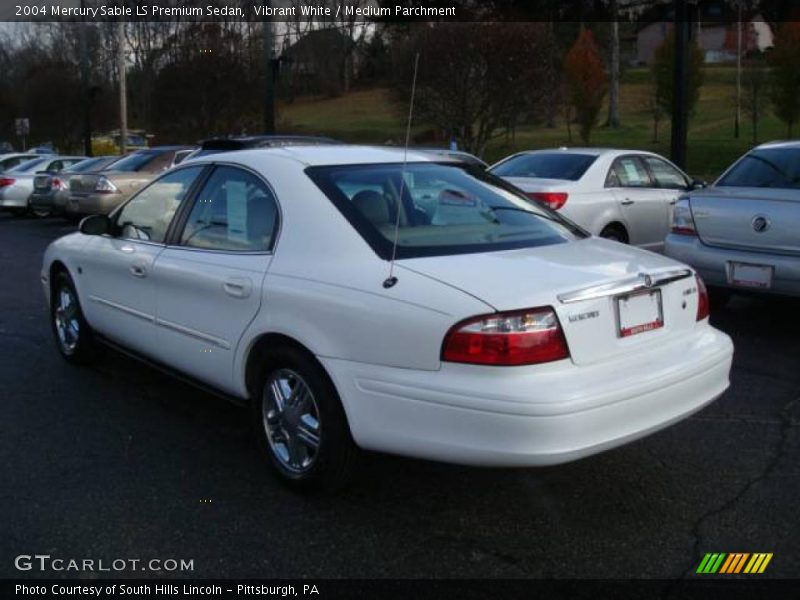 Vibrant White / Medium Parchment 2004 Mercury Sable LS Premium Sedan