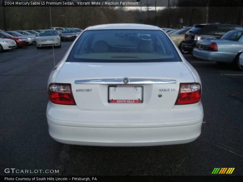 Vibrant White / Medium Parchment 2004 Mercury Sable LS Premium Sedan