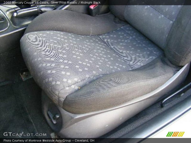Silver Frost Metallic / Midnight Black 2002 Mercury Cougar V6 Coupe