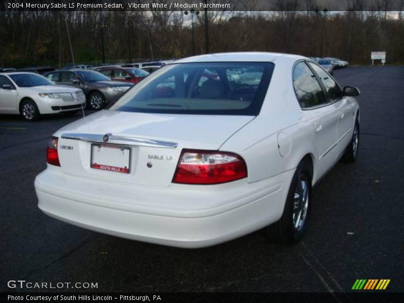 Vibrant White / Medium Parchment 2004 Mercury Sable LS Premium Sedan
