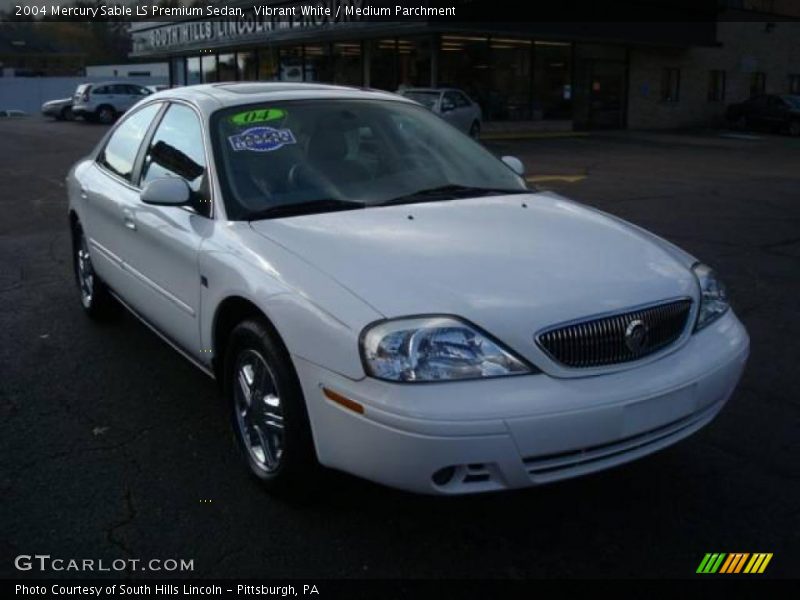 Vibrant White / Medium Parchment 2004 Mercury Sable LS Premium Sedan