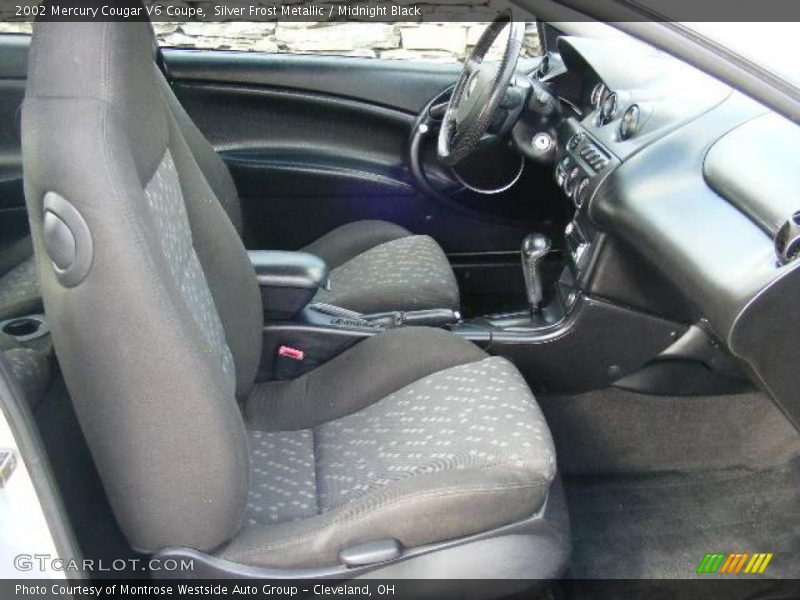Silver Frost Metallic / Midnight Black 2002 Mercury Cougar V6 Coupe
